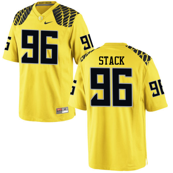 Men #96 Adam Stack Oregon Ducks College Football Jerseys-Yellow